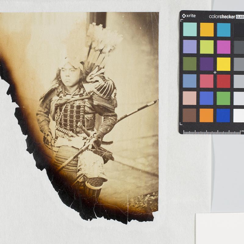 Piece of artwork shown after conservation