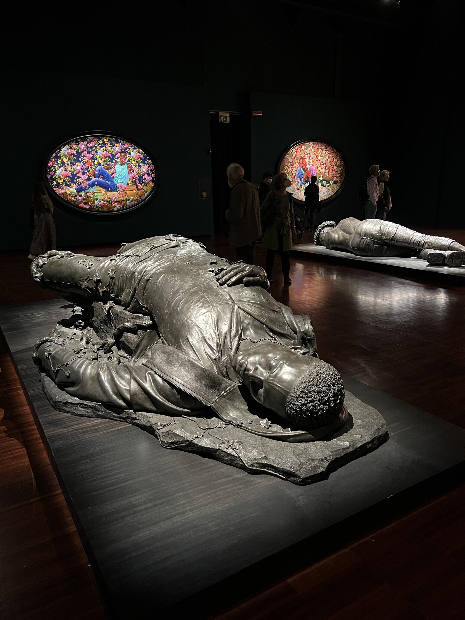 A sculpture from Kehinde Wiley's "An Archeology of Silence", Venice, 2022. Photo courtesy of Elise Masotti.