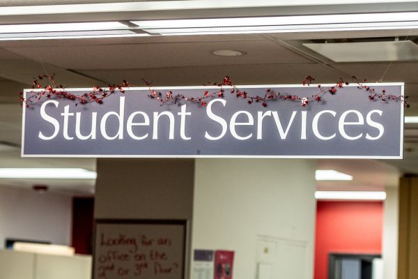 Student Services Sign