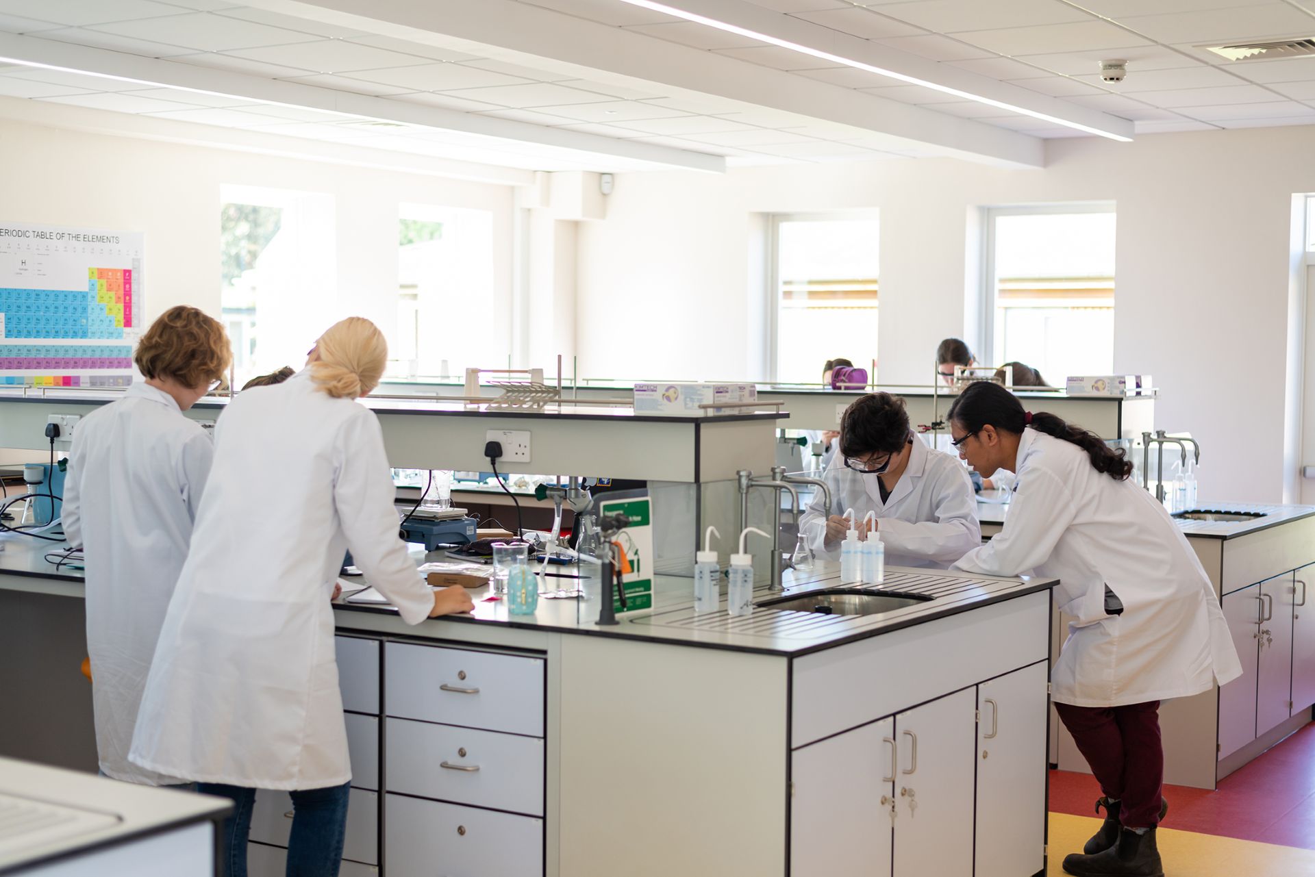 Students in a lab