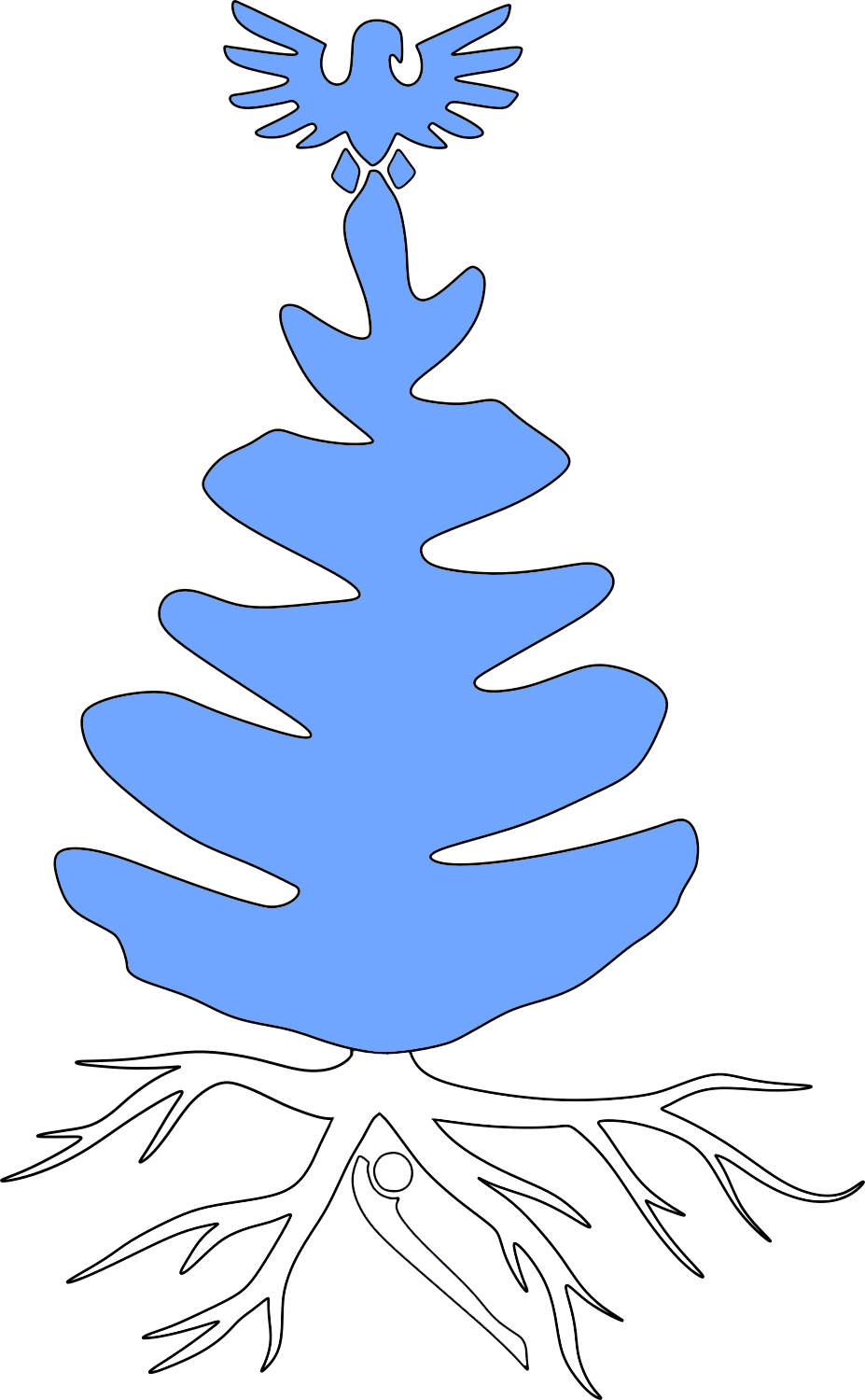 "blue tree of peace"