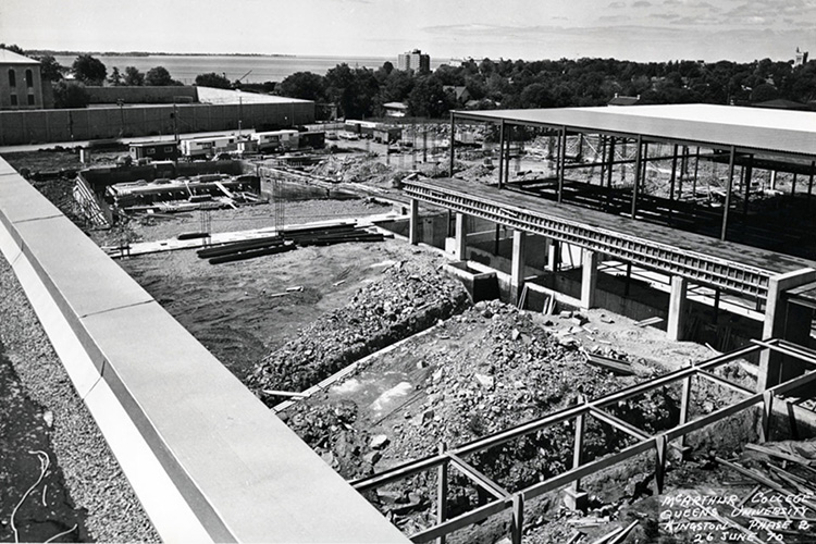 [construction on west campus 1970]