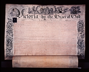 [photo of the Royal Charter]
