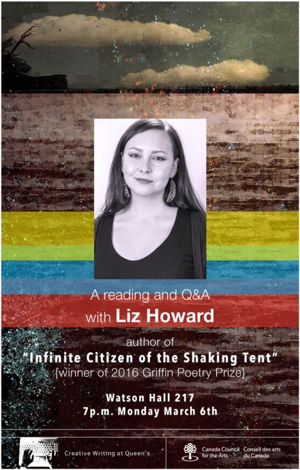Creative Writing at Queen’s Reading Series: Liz Howard