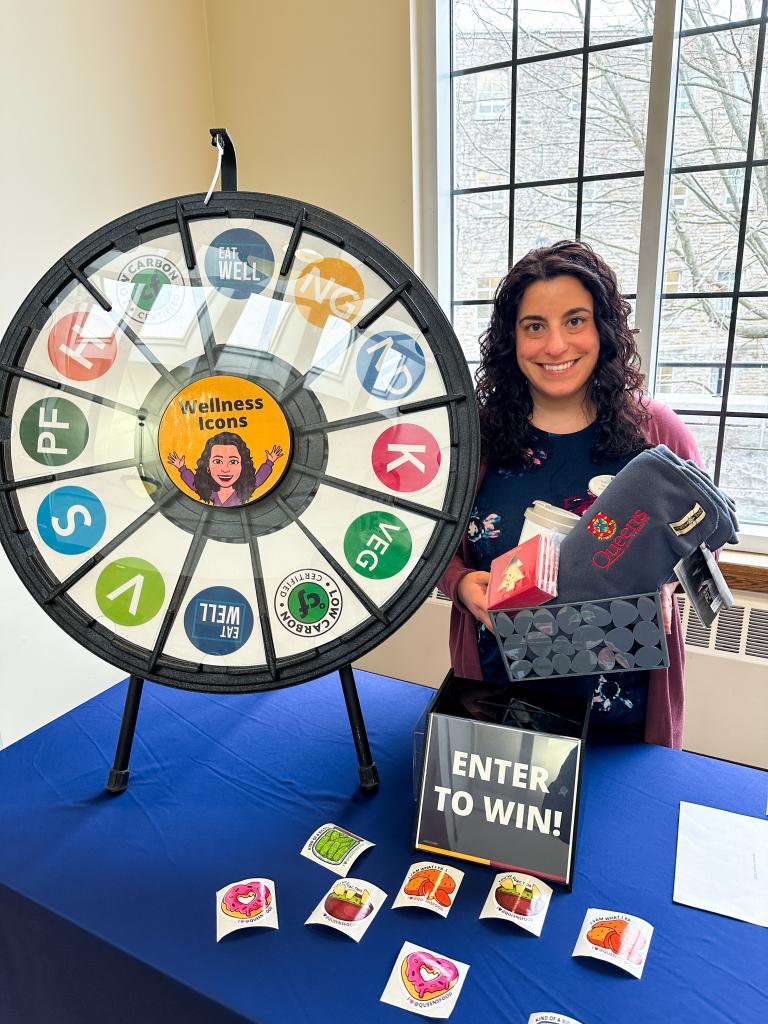 Theresa with Wellness Icon Spin Wheel