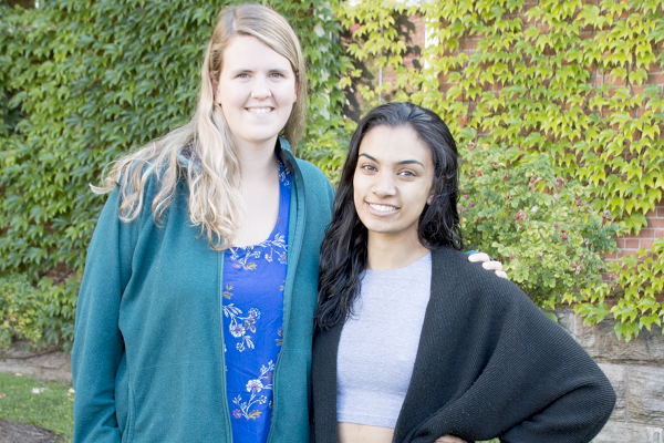 New Queen’s alumni Hanna Chidwick (left) and Nabeela Jivraj (right) have both received the OceanPath Fellowship. (Supplied Photo)