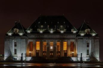 Supreme Court of Canada at night