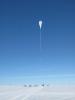 Cosmic ray detector balloon launched in Antarctica. 