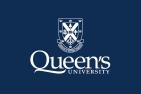 Queen's logo and wordmark on navy blue field 
