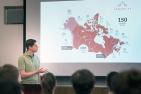 "Queen's student Thomas Dymond explains the Canada C3's route through the Northwest Passage" 