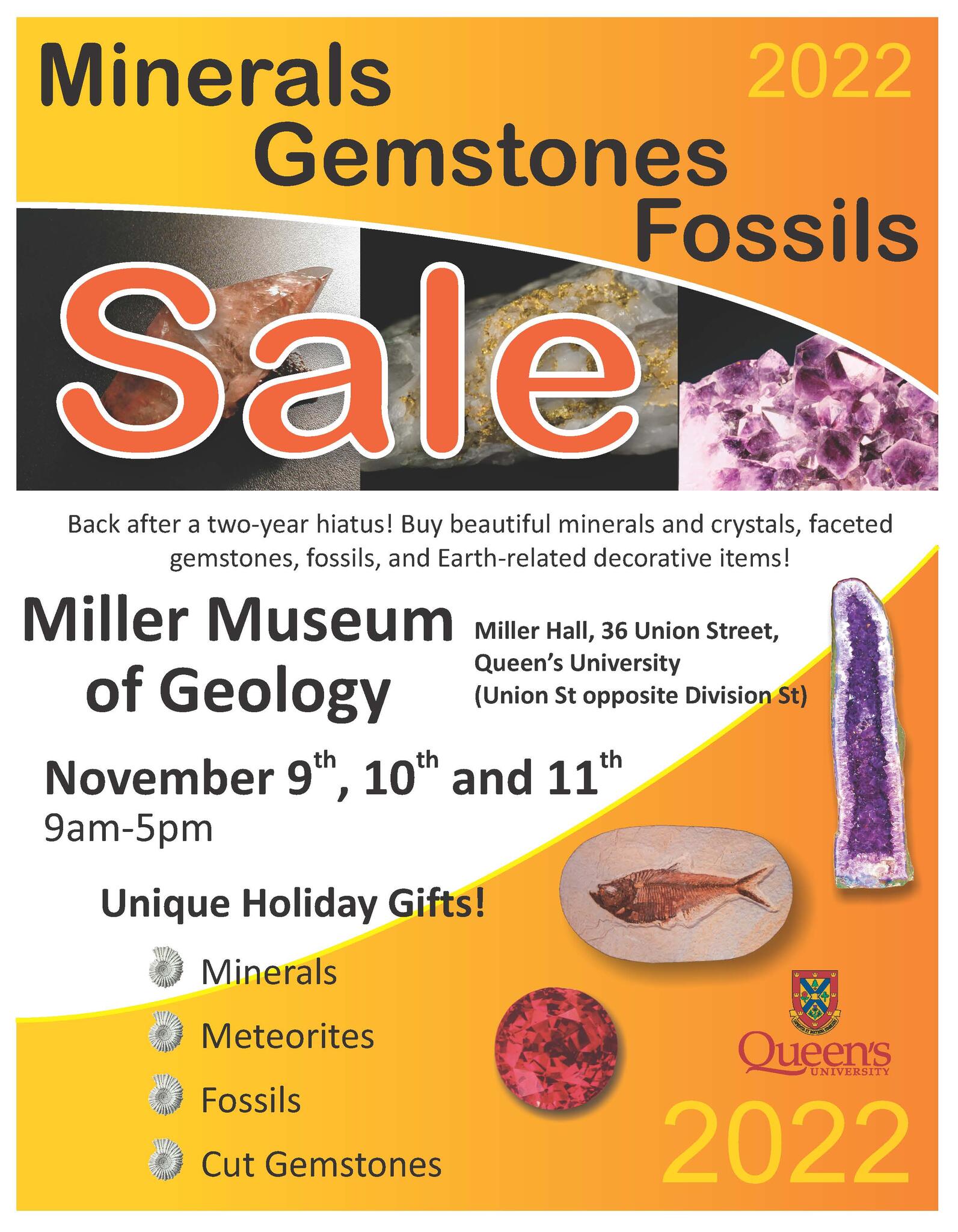 Miller Museum Gem and Mineral Sale