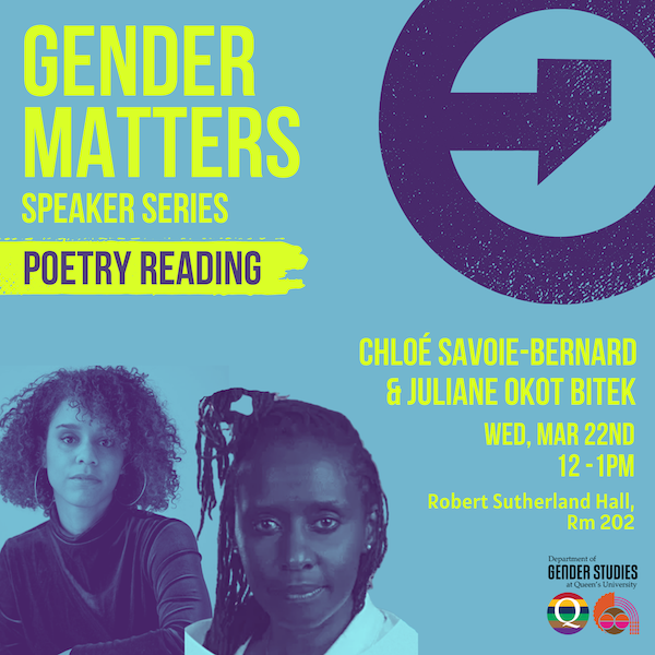 Gender Matters March 2023 Poetry Reading