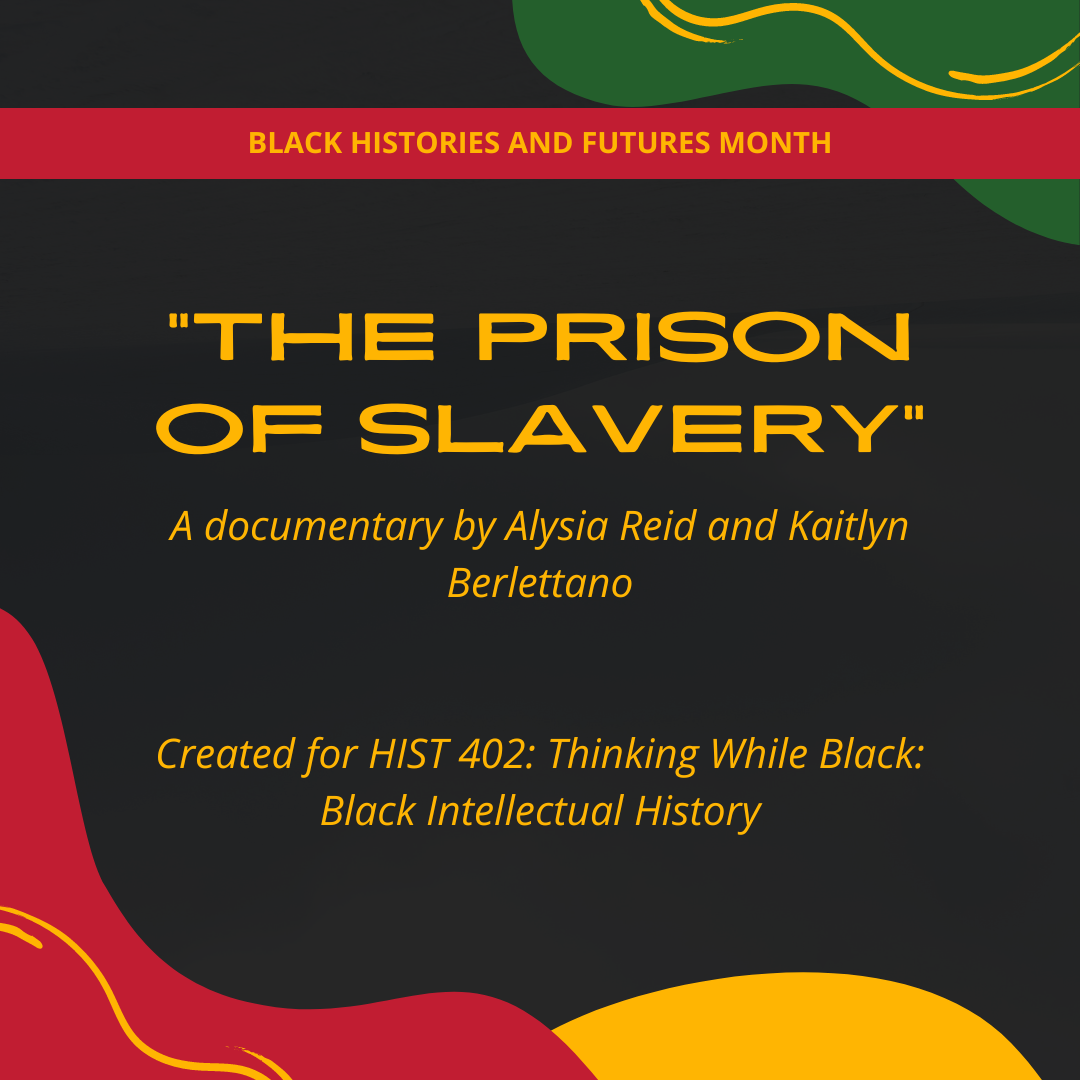 A black graphic with yellow and red colourful shapes throughout with the title written in the centre