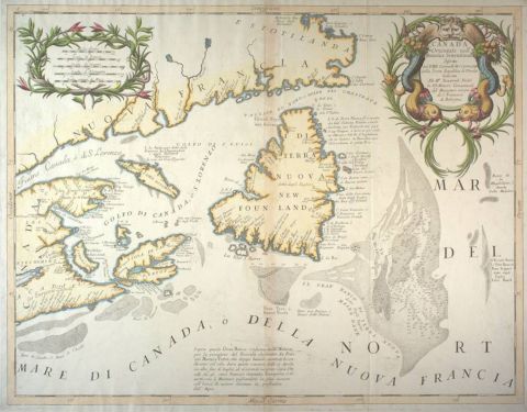 Mer du Canada, Coronelli, 1688