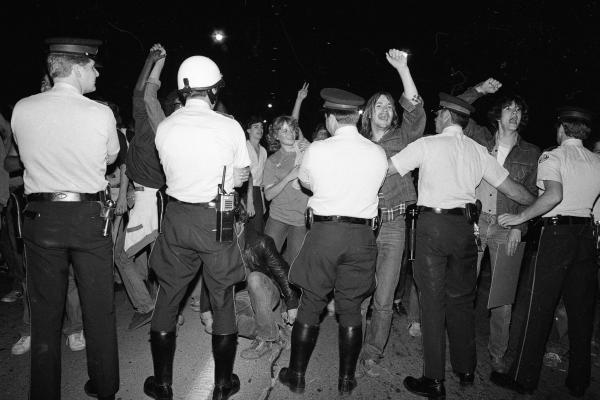 June 20, 1981 protest, photo credit: Gerald Hannon