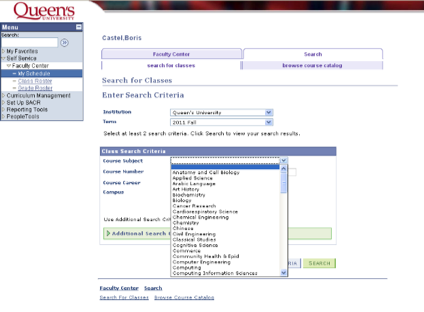 department search function in peoplesoft