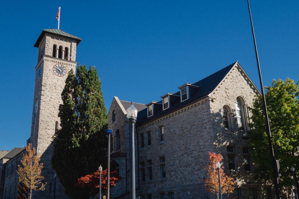 Grant Hall on a sunny day