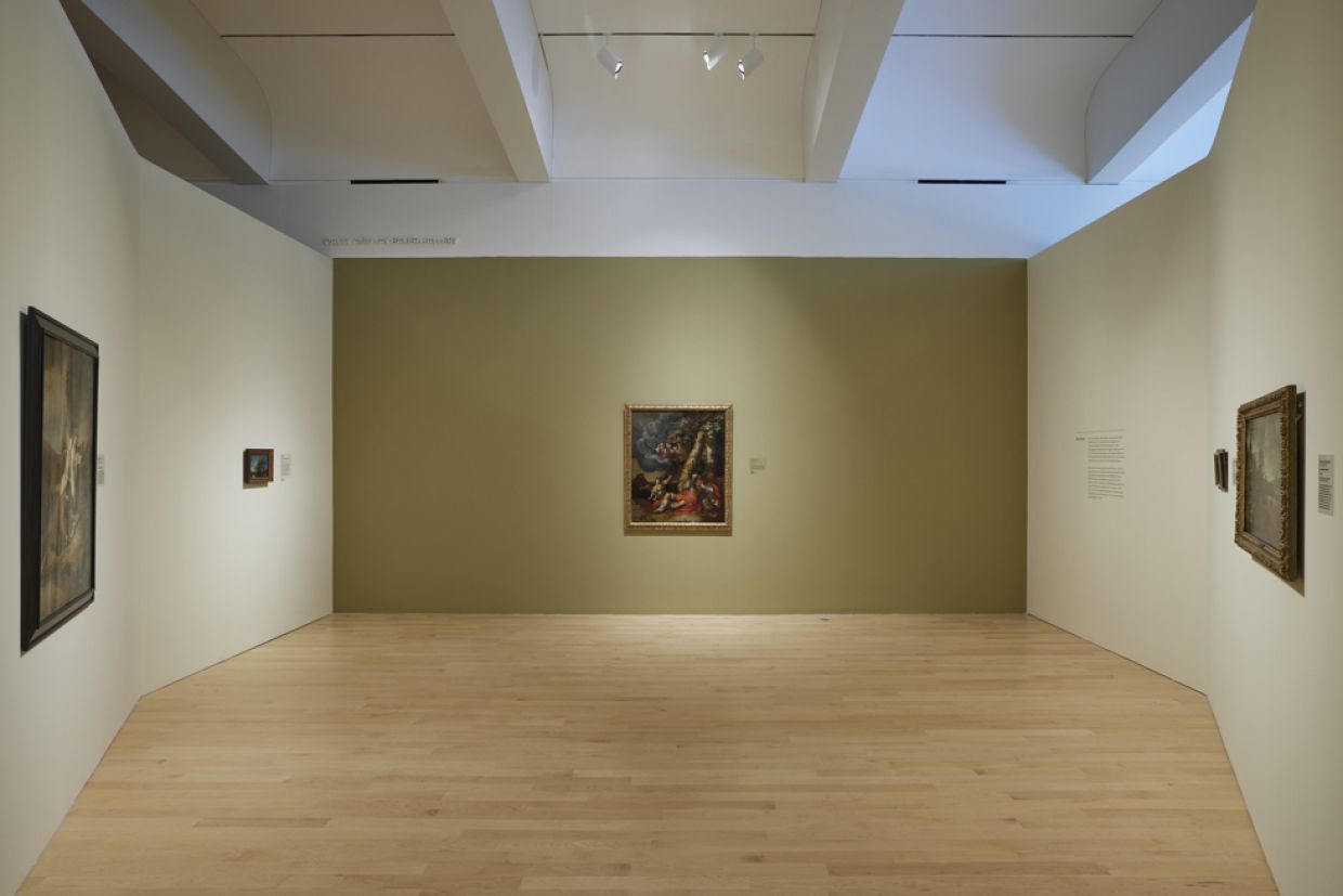 Paintings from The Bader Collection displayed in a gallery