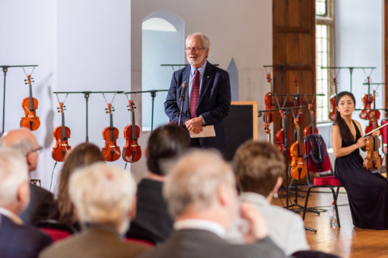 Principal Patrick Deane at memorial concert