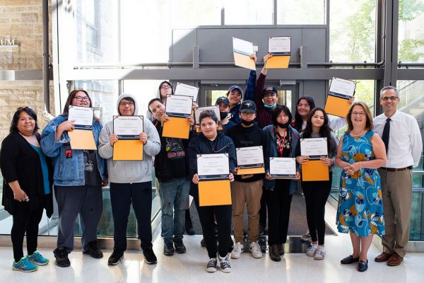 Group photo of students involved in the WAHA Summer Program at Queen’s University 