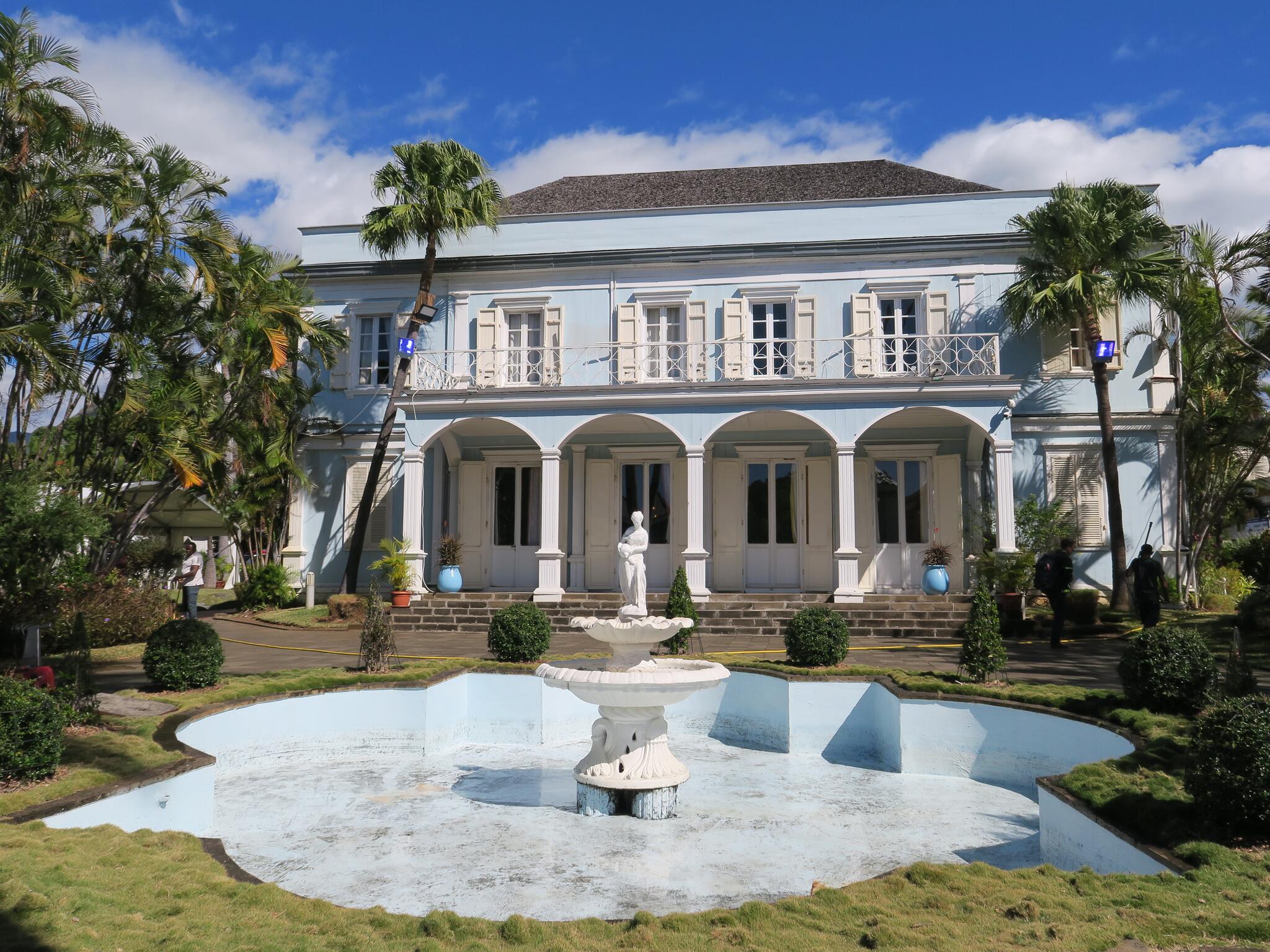 One of the grand houses of slaveholders on the rue do Paris, Saint-Denis, La Réunion. Photo courtesy of Prof. Gauvin Bailey.