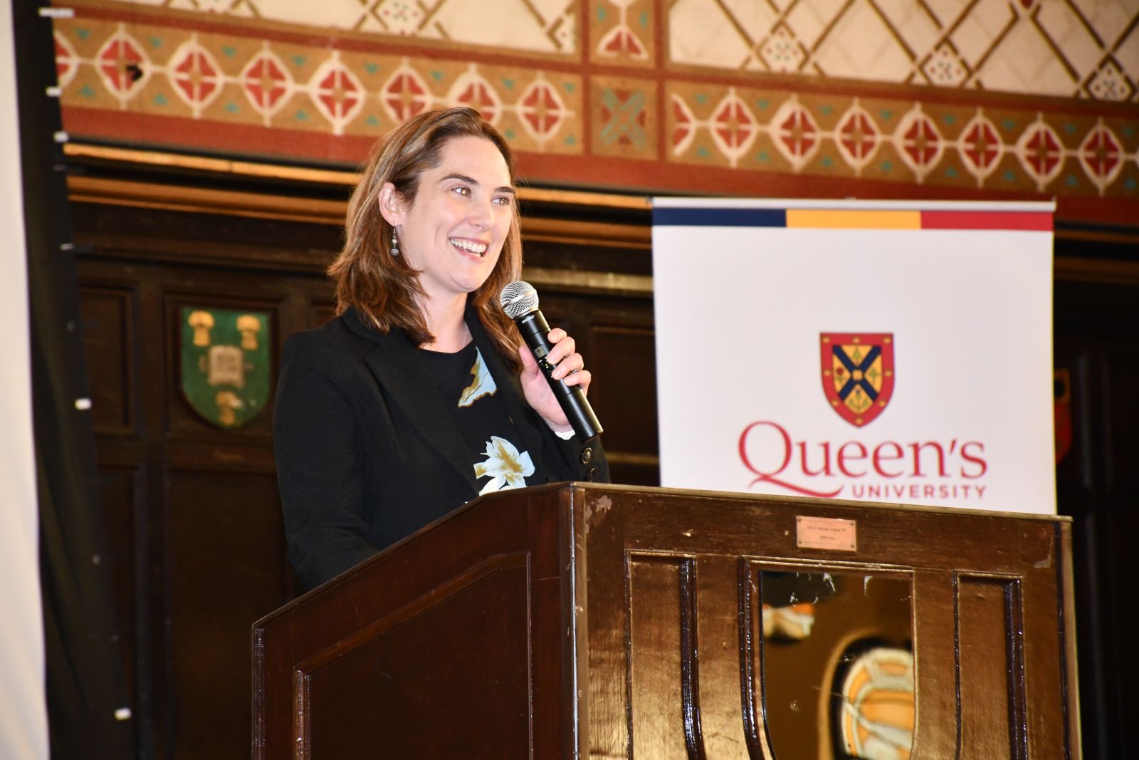 Dr. Heather Aldersey, Special Advisor to the Principal on UN SDGs at Queen's University, also spoke at the launch event.