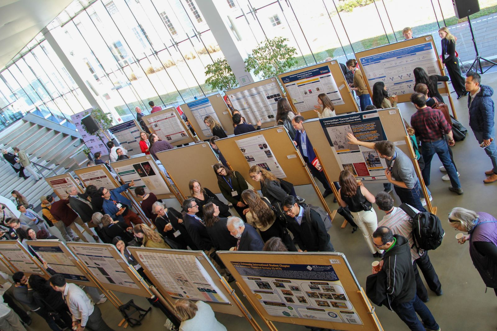 Students and postdoctoral scholars from Queen’s University, Royal Military College of Canada, and the University of Toronto showcase their research during the poster session.