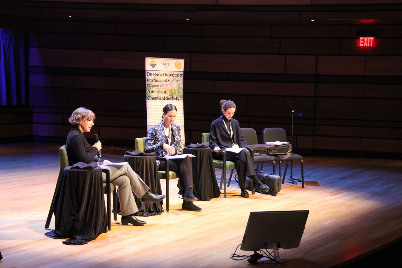 L-R: Dr. Tanya Paul, Isabel and Alfred Bader Curator of European Art (Milwaukee Art Museum), Dr. Suzanne van de Meerendonk, Bader Curator of European Art (Agnes Etherington Art Centre) and Katya Poplyanksy, Isabel Bader Overton Bader Violin Competition 2017 Prize Winner (Concertmaster, Kingston Symphony).