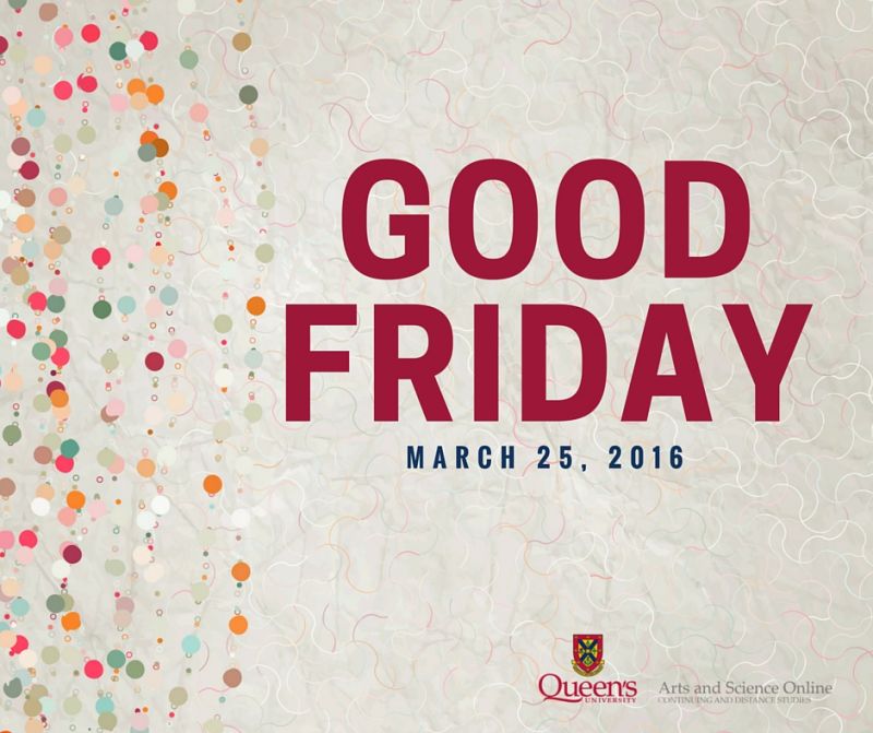 Good Friday, March 25 2016, e-poster