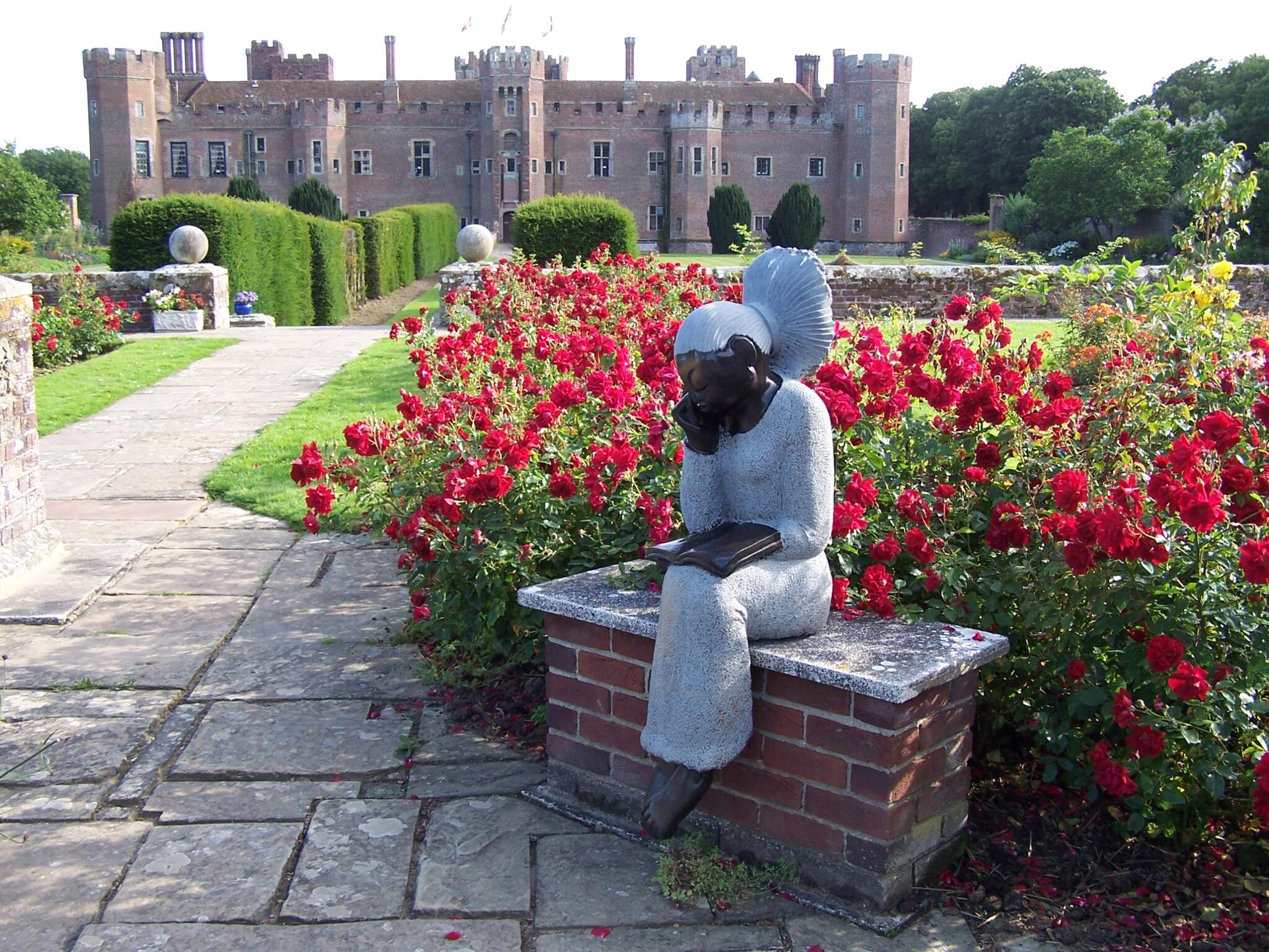 the Sculpture Rose Garden