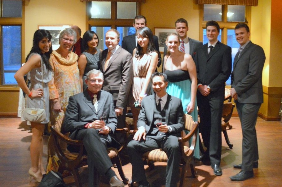 Group photo at 2014 Biology Formal