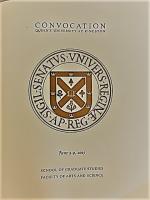 Convocation invitation with Queen's University logo