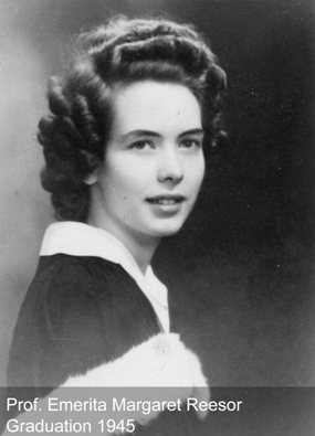 Graduation Photo of Professor Emerita Margaret Reesor.