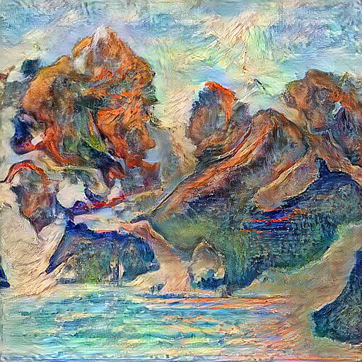 An example of an AI-generated Landscape Painting