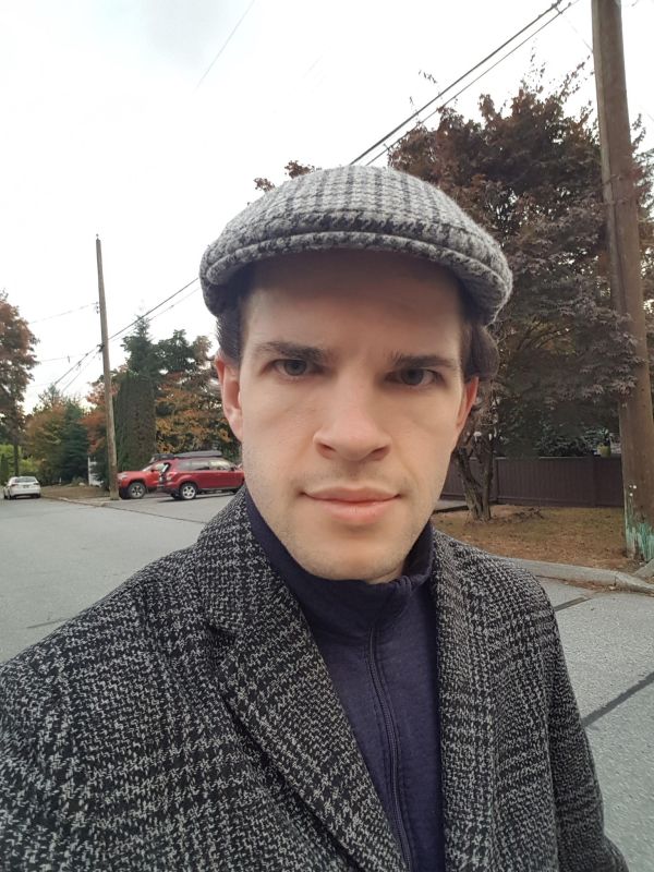 student standing on street