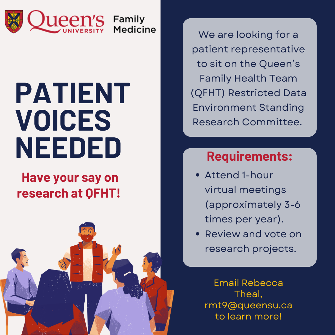 QSRC Patient Representative Recruitment Poster