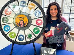 Theresa with Wellness Icon Spin Wheel