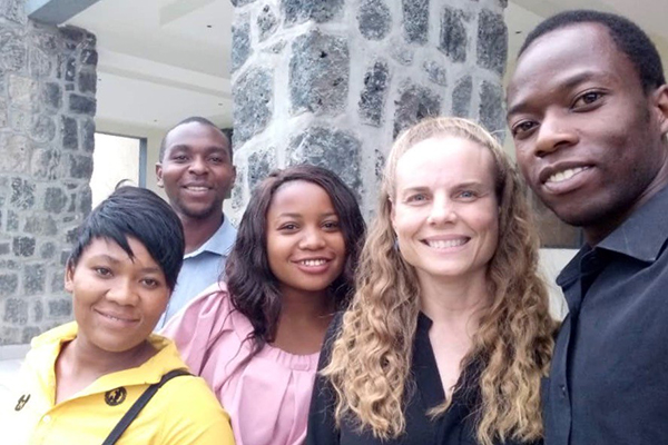 Dr. Bartels with research colleagues in the DRC