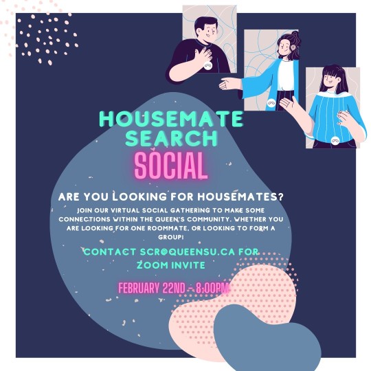 Poster for housemate search social