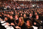 Graduates and supporters at convocation