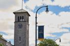 Grant Hall and street banner