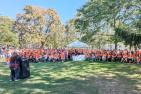 Crowd in orange shirts for National Day for Truth and Reconciliation