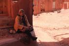 Ana Sofijanic's image of an Abyanaki woman as she escapes the midday sun, sitting in the shade of the old red clay houses that make up the village of Abyaneh.