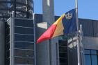 Queen's flag at half-mast