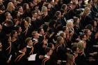 Photograph of a Queen's convocation ceremony