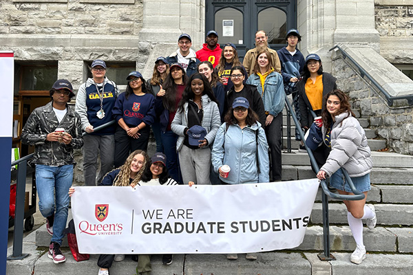 Queen's graduate students at Homecoming