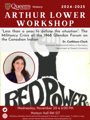 Arthur Lower Workshop with Dr. Cathleen Clark