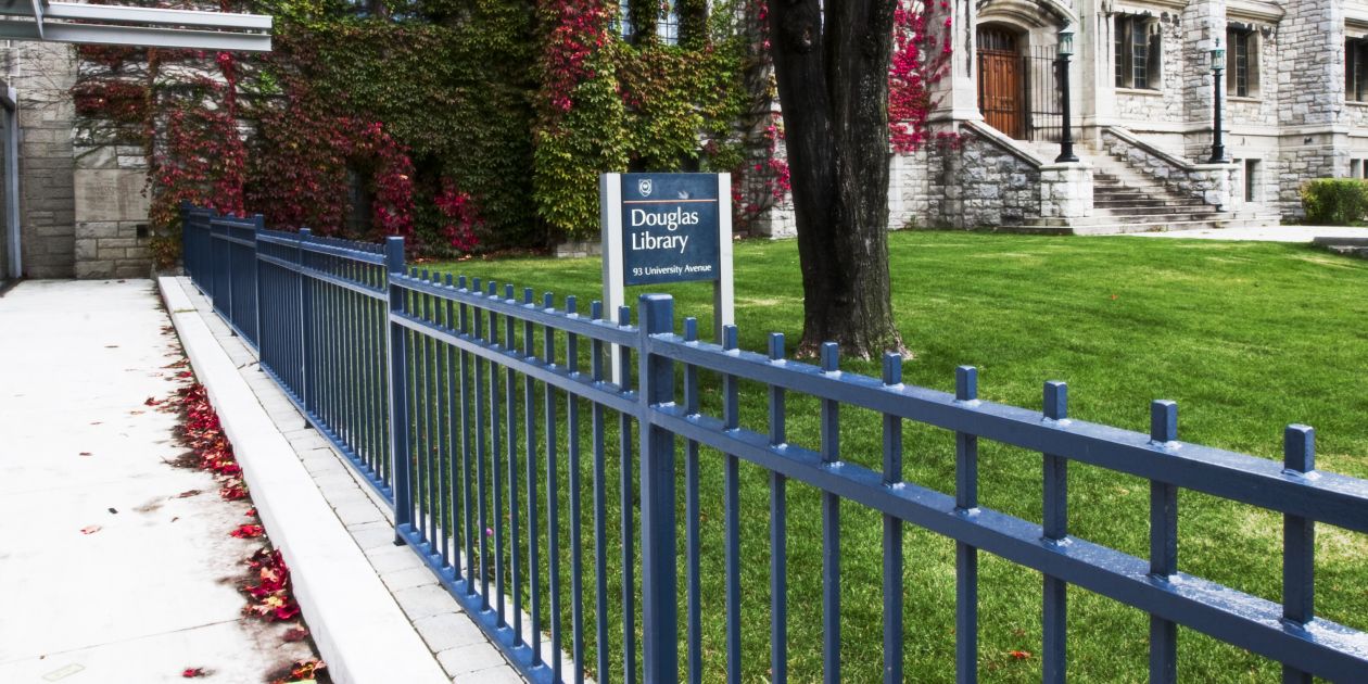 Image of Douglas Library in fall