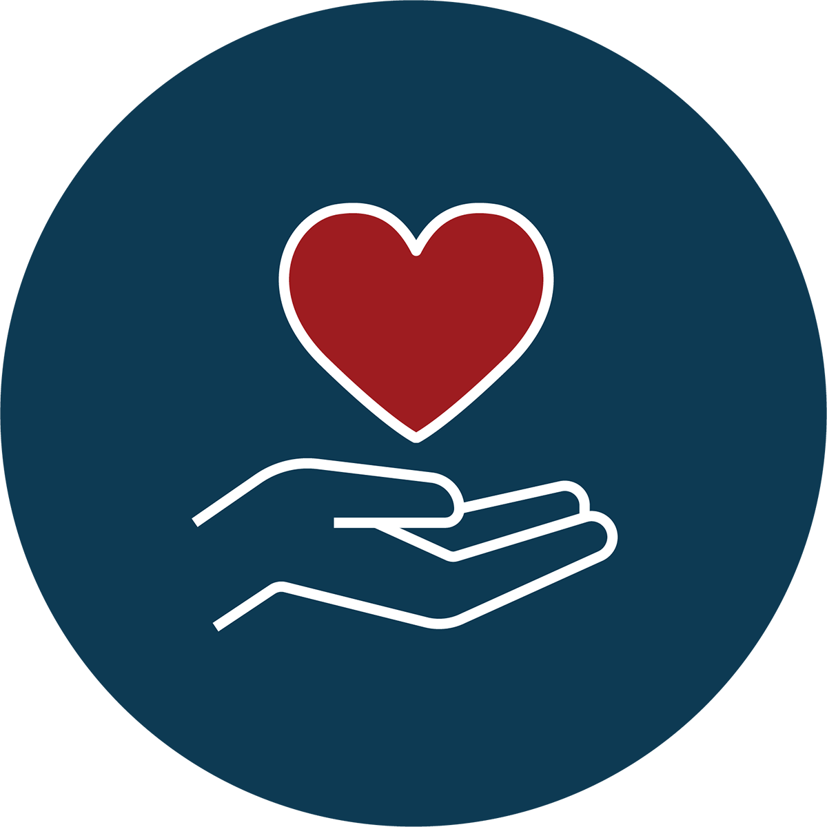 heart in hand icon