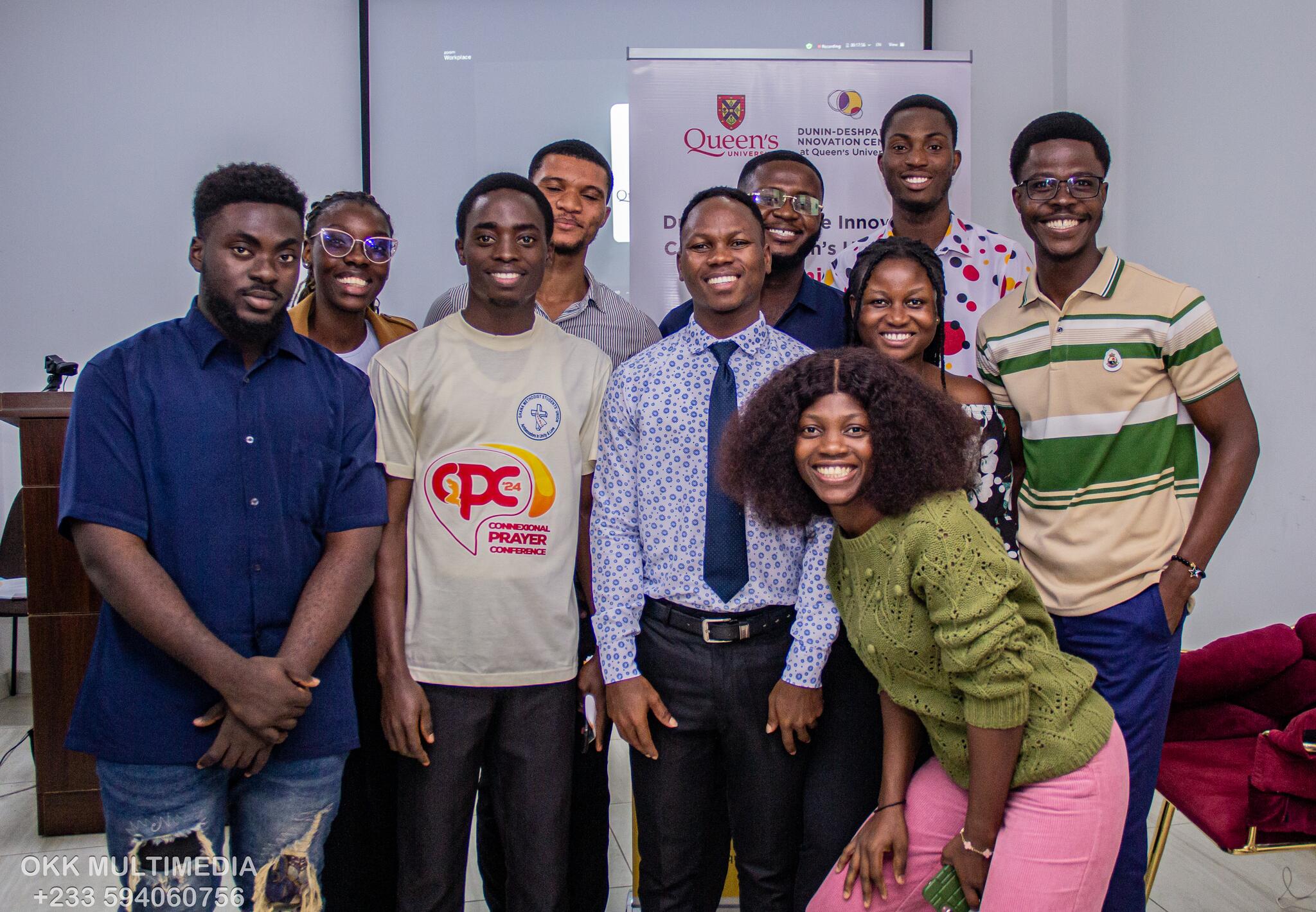 Image of group at watch party